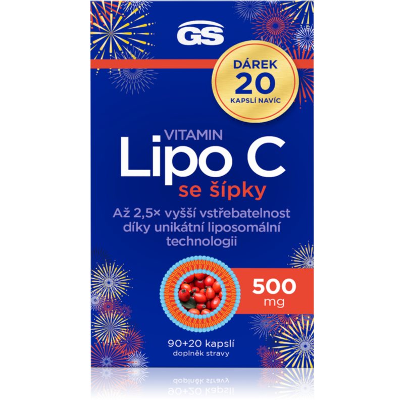 GS Vitamin Lipo C 500mg se šípky cps.90+20 dárek