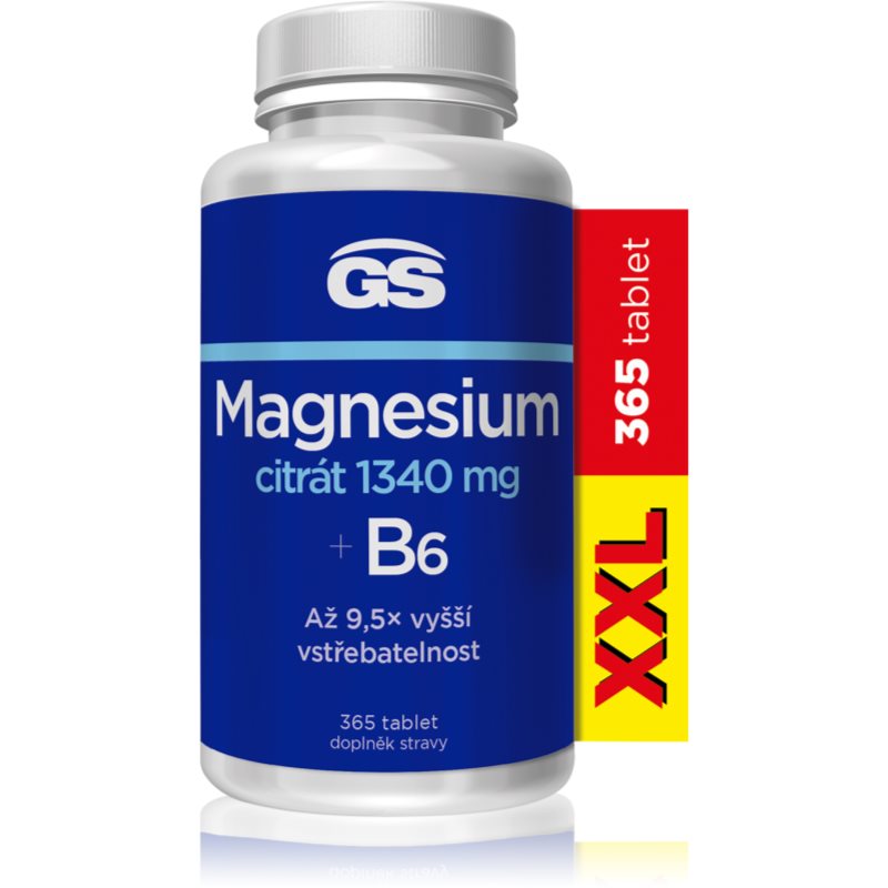 GS Magnesium citrát 1340 mg + B6 XXL 365 tablet koupíte na Notino.cz