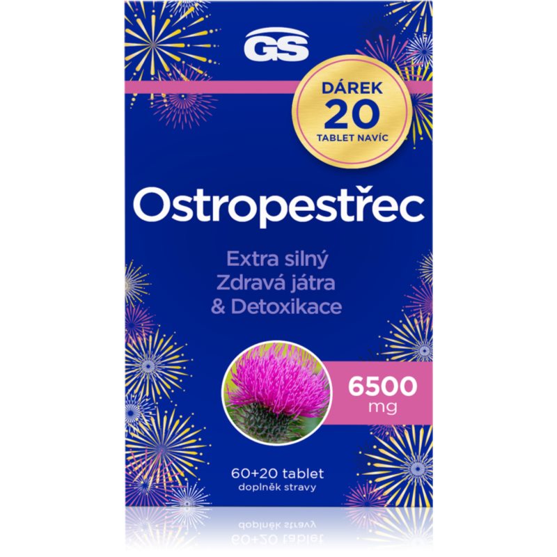 GS Ostropestřec 6500mg tbl.60+20 dárek