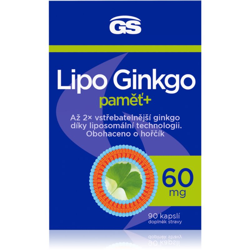 GS Lipo Ginko kapsuly na podporu funkcie mozgu a zlepšenie pamäti 90 cps