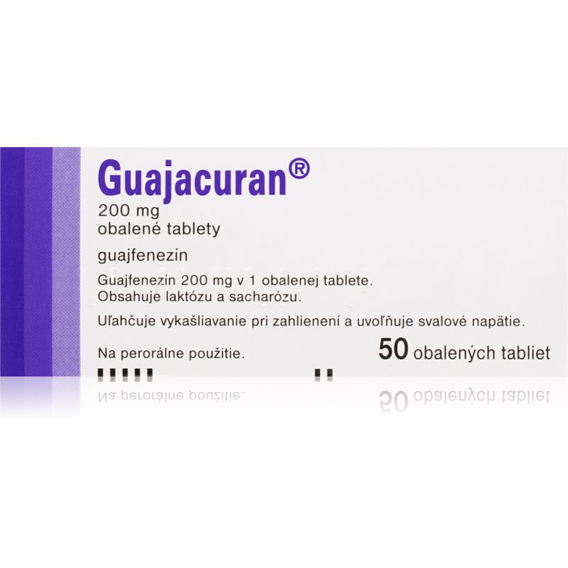 Guajacuran Guajacuran 200mg filmom obalené tablety 50 tbl