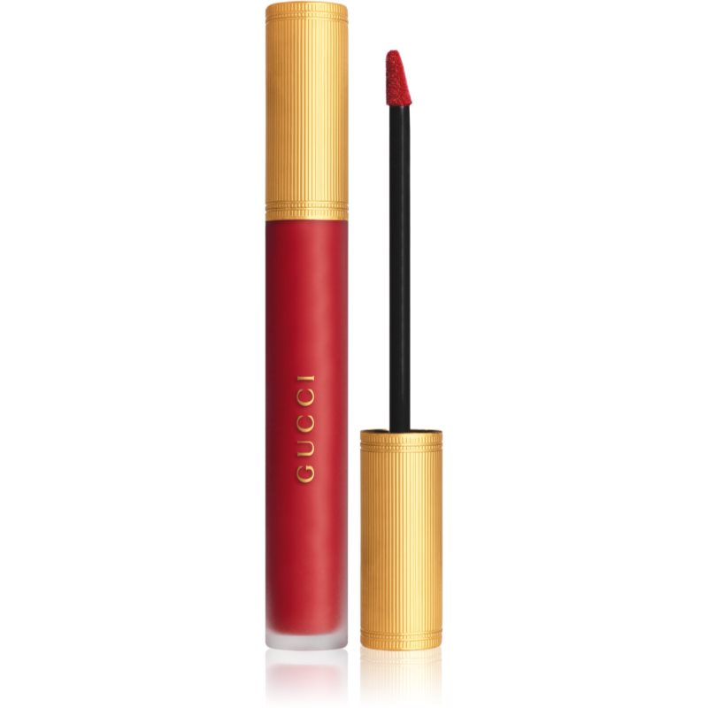 Gucci Gucci Beauty Rouge à Lèvres Matte Lipstick matná tekutá rtěnka odstín 25* Goldie Red 6.5 ml