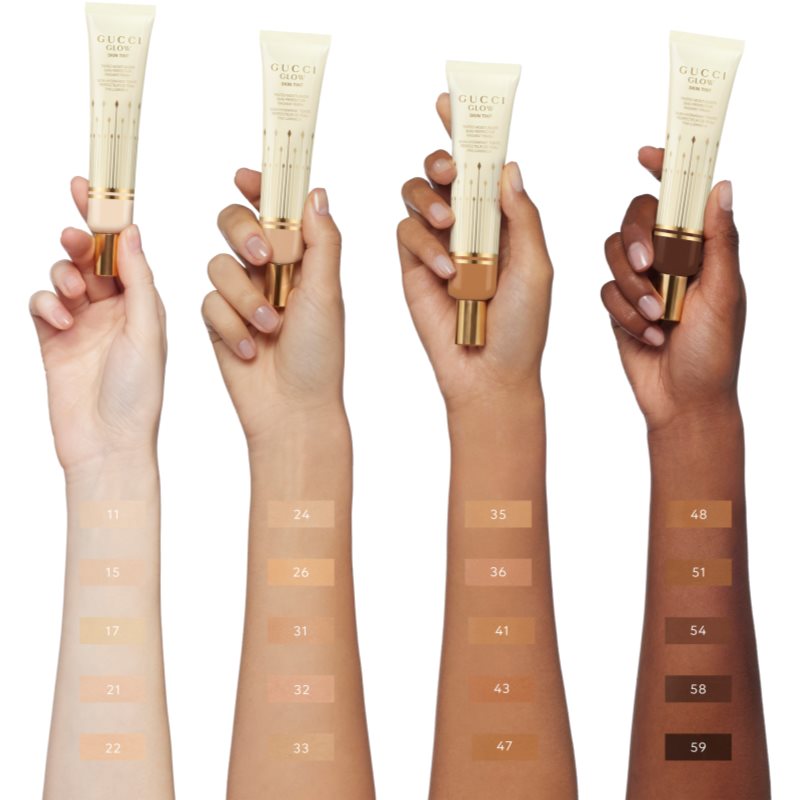 Gucci Gucci Beauty Glow Skin Tint Moisturizer hydratační tónovací krém odstín 47 40 ml (obrázek 7)