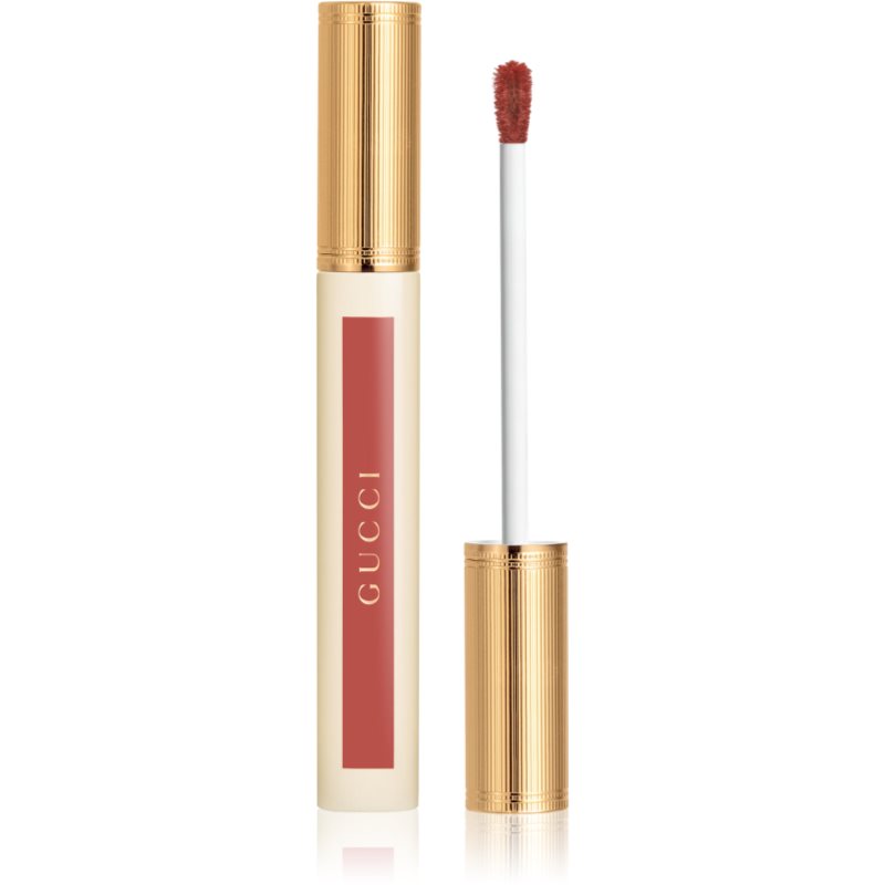 Gucci Glow Oil-In-Water Tint Liquid Lipstick lesklá hydratační tekutá rtěnka odstín 217 Valeria Rose 6.5 ml