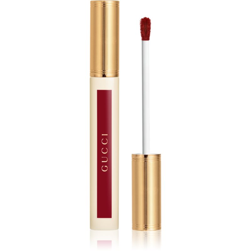 Gucci Glow Oil-In-Water Tint Liquid Lipstick lesklá hydratační tekutá rtěnka odstín 129 Paula Maple 6.5 ml