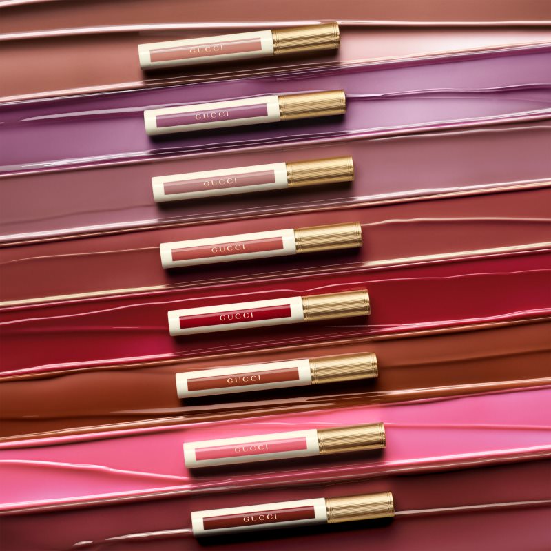 Gucci Glow Oil-In-Water Tint Liquid Lipstick lesklá hydratační tekutá rtěnka odstín 129 Paula Maple 6.5 ml (obrázek 3)