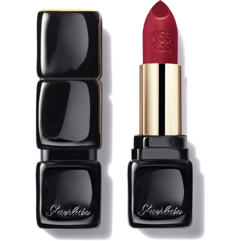 GUERLAIN KissKiss Shaping Cream Lip Colour Creamy Lipstick With Satin Finish Shade 321 Red Passion 3.5 G