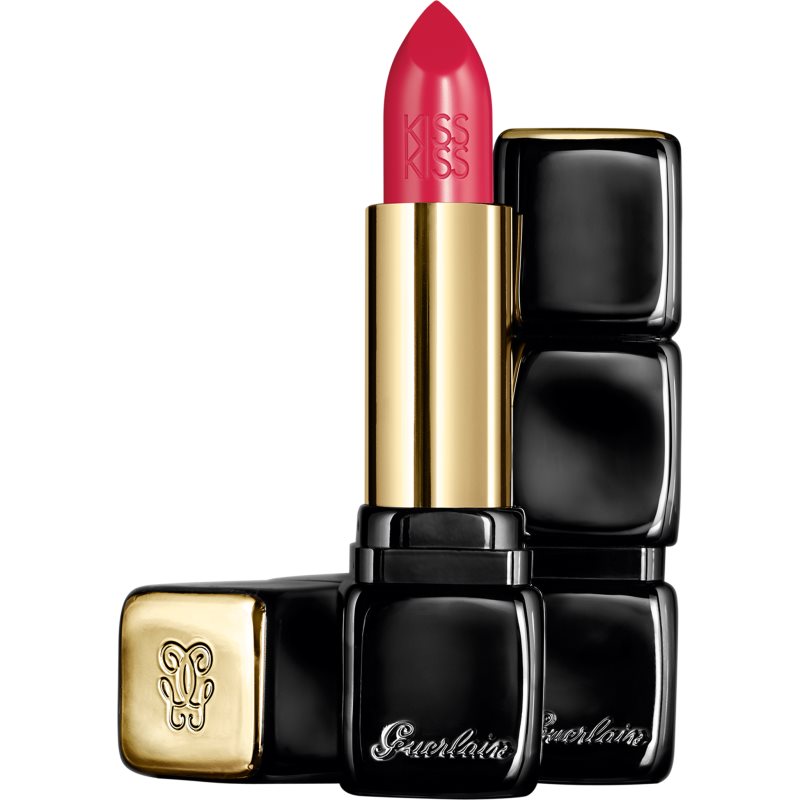 

GUERLAIN KissKiss Shaping Cream Lip Colour кремова помада з атласним фінішем відтінок 324 Red Love