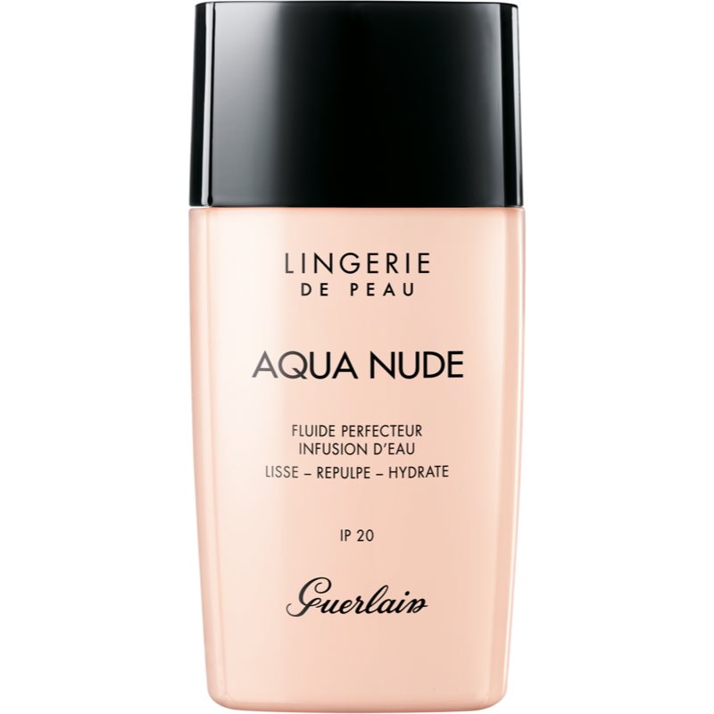 

GUERLAIN Lingerie de Peau Aqua Nude Water-Infused Perfecting Fluid легкий зволожуючий тональний крем SPF 20 відтінок 03W Natural Warm