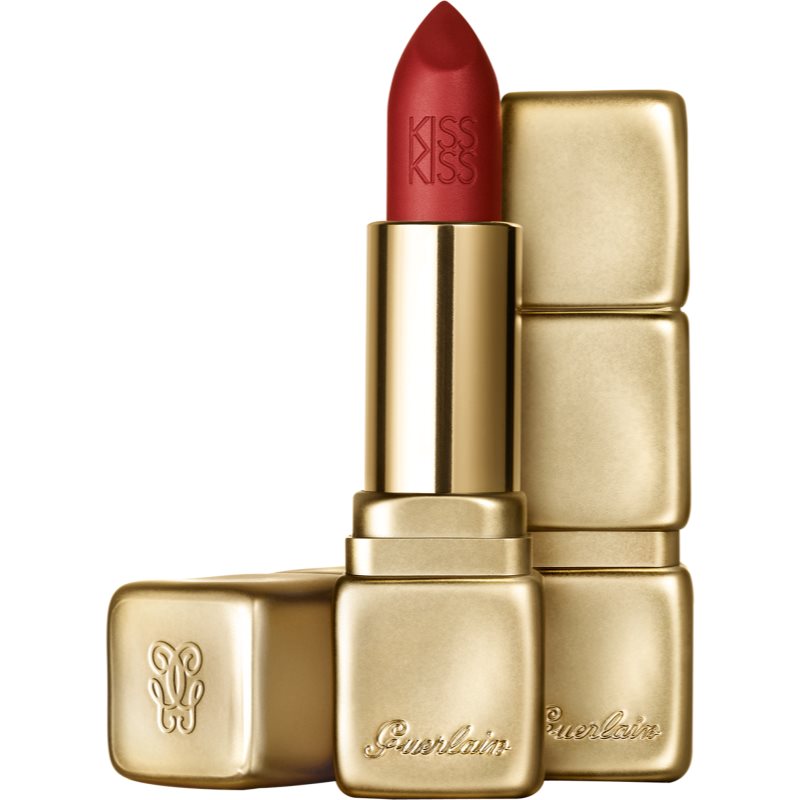 

GUERLAIN KissKiss Hydrating Matte Lip Colour матуюча помада відтінок M330 Spicy Burgundy