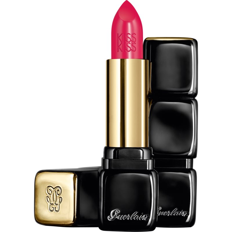 

GUERLAIN KissKiss Shaping Cream Lip Colour кремова помада з атласним фінішем відтінок 373 Raspberry Kiss