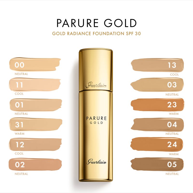 GUERLAIN Parure Gold Radiance Foundation brightening liquid foundation SPF 30 shade 03 Natural Beige 30 ml