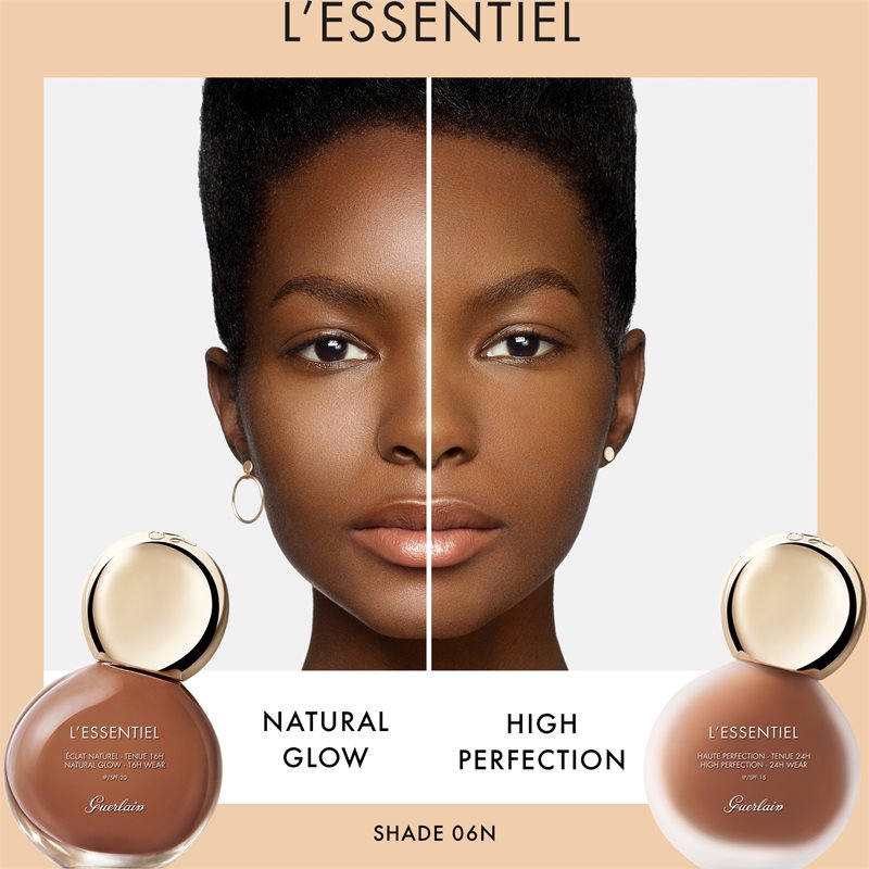 GUERLAIN L’Essentiel High Perfection Foundation Long-lasting Mattifying Foundation SPF 15 Shade 06C Very Deep Cool 30 Ml