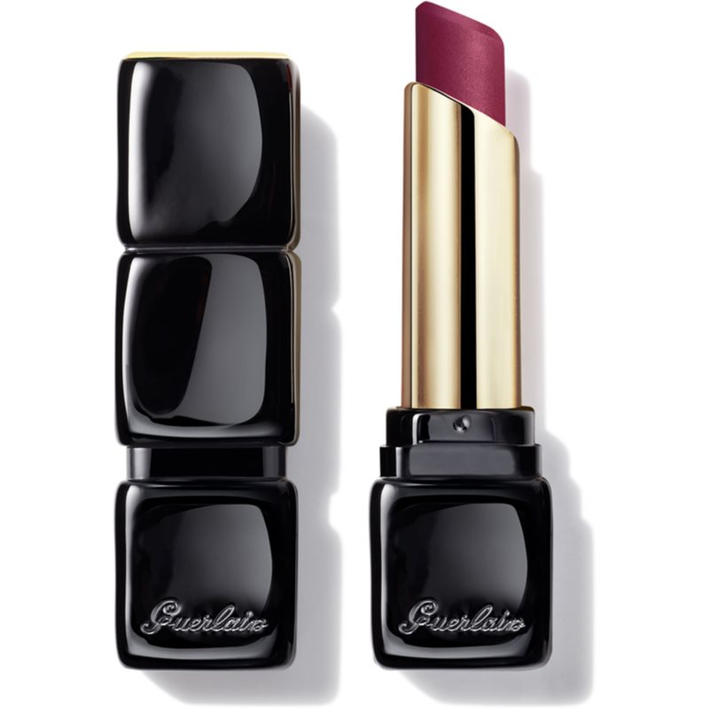 GUERLAIN KissKiss Tender Matte ultra matt long-lasting lipstick shade 880 Caress Plum 3.5 g
