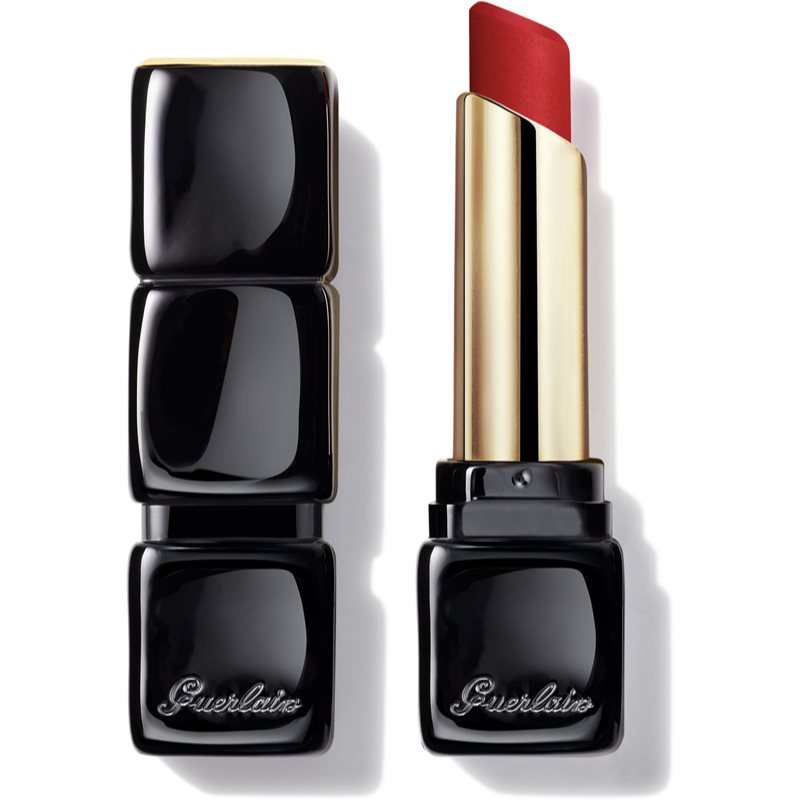 GUERLAIN KissKiss Tender Matte ultra matt long-lasting lipstick shade 910 Wanted Red 3.5 g
