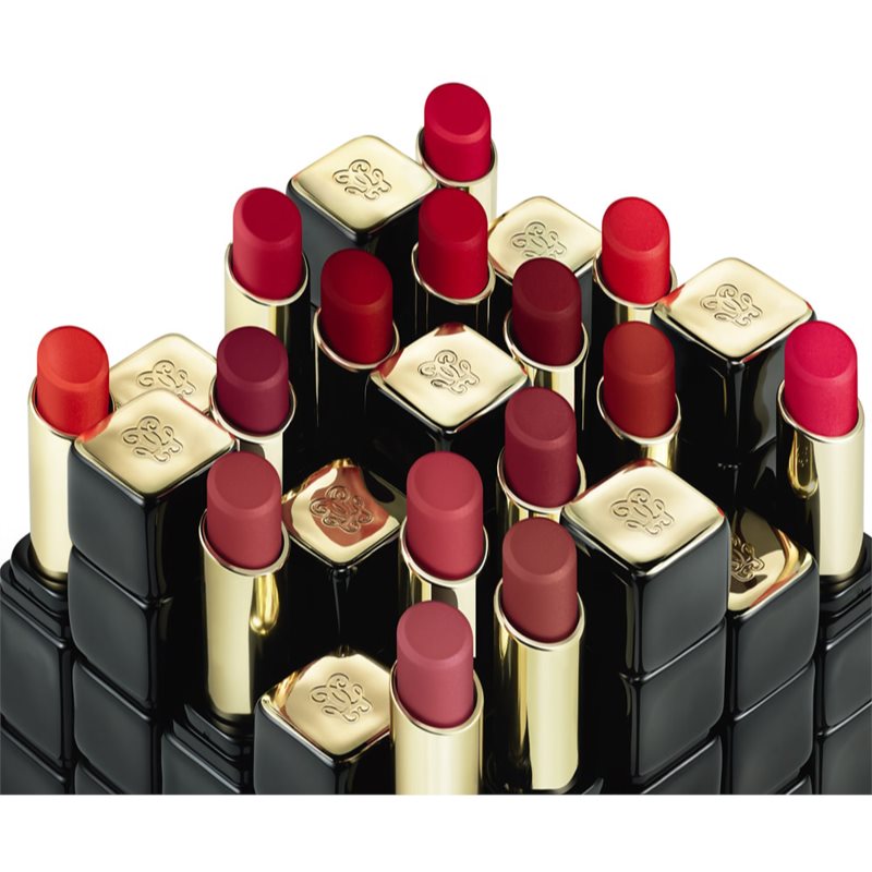 GUERLAIN KissKiss Tender Matte Ultra Matt Long-lasting Lipstick Shade 999 Eternal Red 3.5 G
