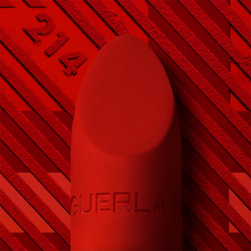GUERLAIN Rouge G De Guerlain Luxury Lipstick Shade 214 Flame Red Velvet 3,5 G
