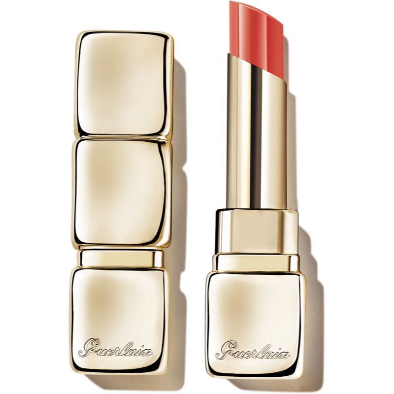 Photos - Lipstick & Lip Gloss Guerlain KissKiss Shine Bloom gloss lipstick shade 319 Peach Kiss 
