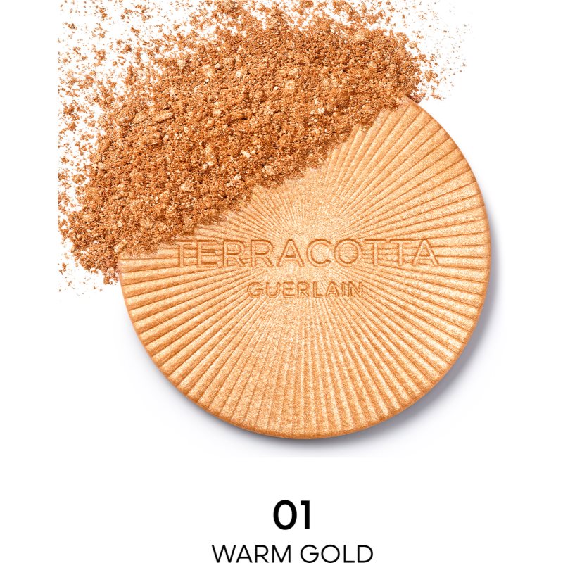 GUERLAIN Terracotta Luminizer Bronzing Illuminating Powder Shade 01 Warm Gold 7 G