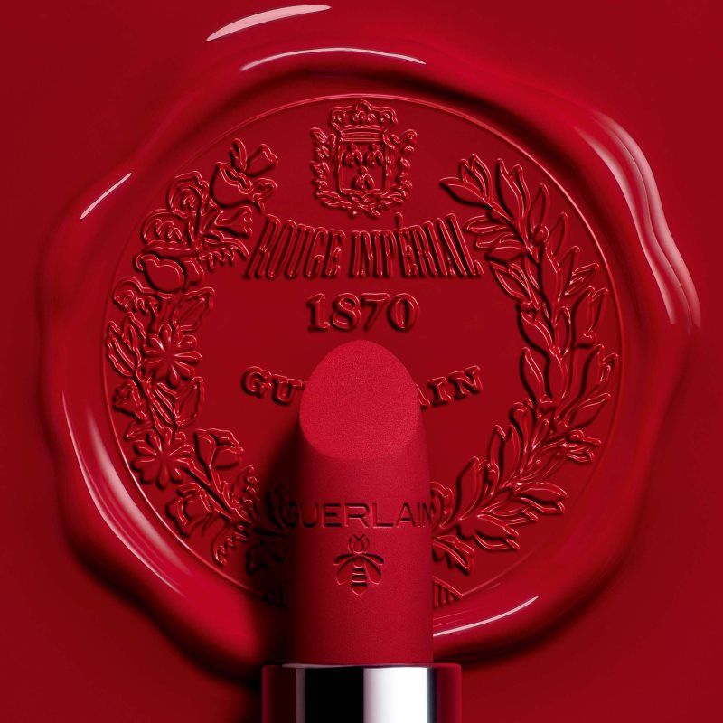 GUERLAIN Rouge G De Guerlain розкішна помада відтінок 1870 Rouge Impérial Satin (Legendary Reds) 3,5 гр