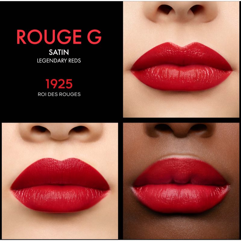 GUERLAIN Rouge G De Guerlain Luxury Lipstick Shade 1925 Roi Des Rouges Satin (Legendary Reds) 3,5 G