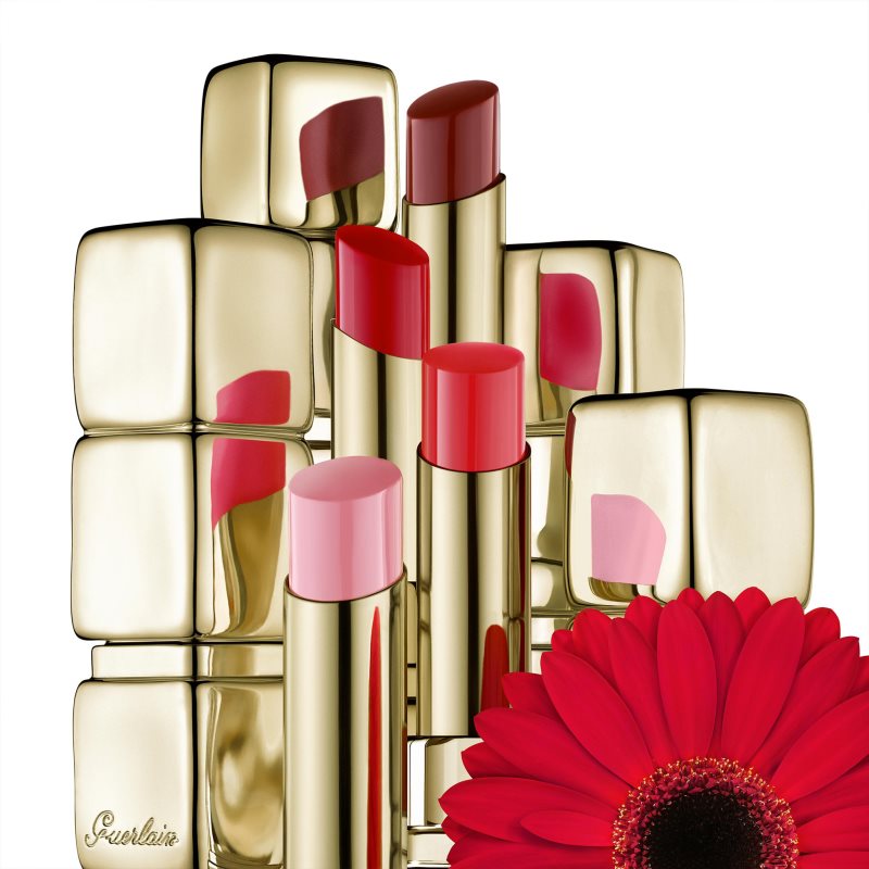 GUERLAIN KissKiss Shine Bloom Gloss Lipstick Shade 519 Floral Brick 3,5 G