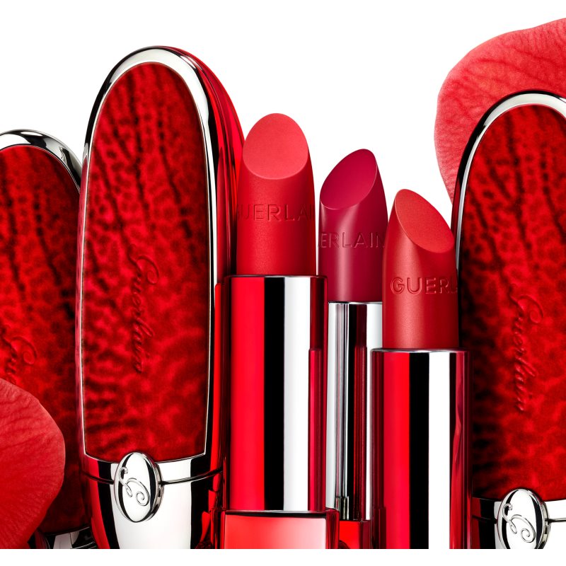 GUERLAIN Rouge G De Guerlain Luxury Lipstick Limited Edition Shade 966 Red Fire Star Velvet Metal (Red Orchid) 3,5 G