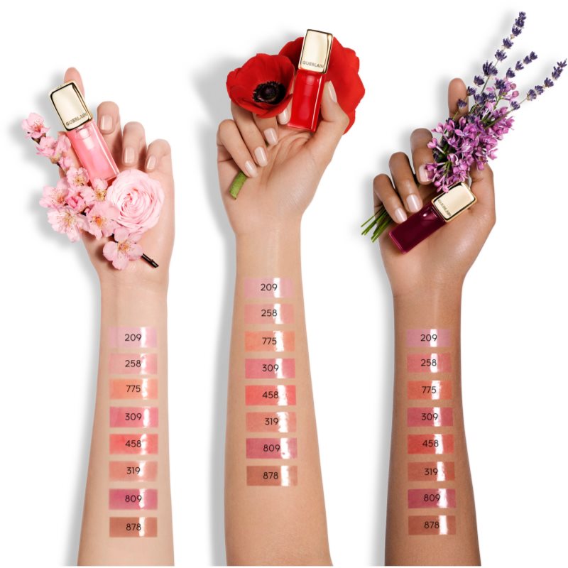 GUERLAIN Blooming Denim KissKiss Bee Glow Oil olej na rty s medem odstín 878 Dahlia Glow 9.5 ml (obrázek 4)