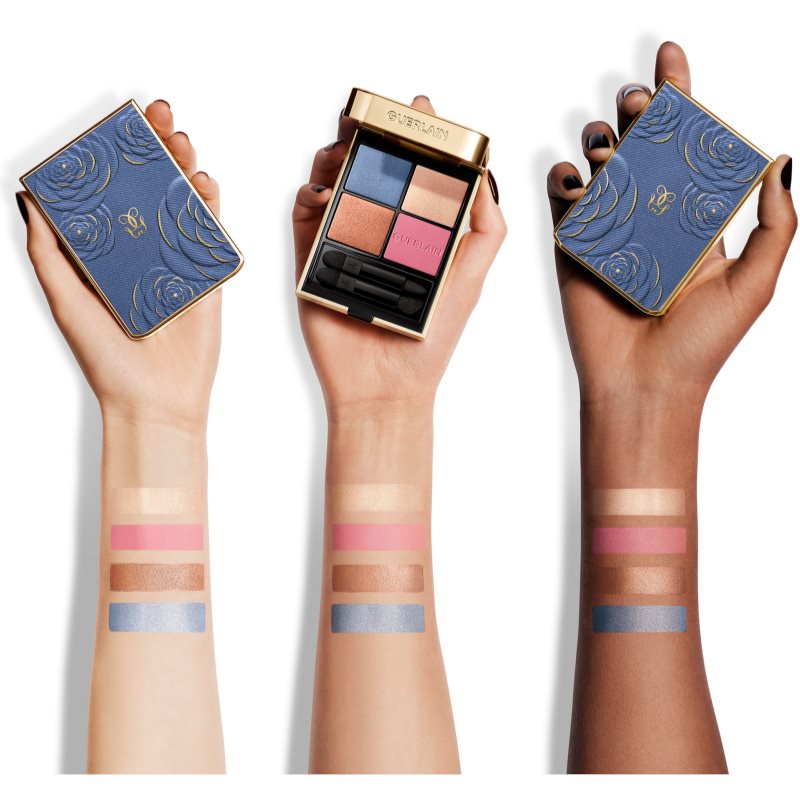 GUERLAIN Blooming Denim Ombres G paletka očních stínů limitovaná edice 396 Denim Blossom 6 g (obrázek 5)
