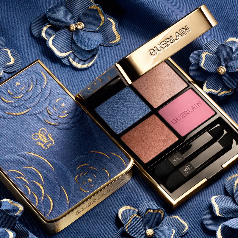 GUERLAIN Blooming Denim Ombres G paletka očních stínů limitovaná edice 396 Denim Blossom 6 g (obrázek 6)