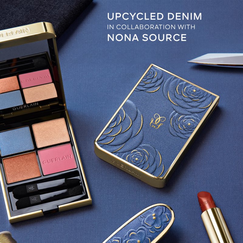 GUERLAIN Blooming Denim Ombres G paletka očních stínů limitovaná edice 396 Denim Blossom 6 g (obrázek 7)