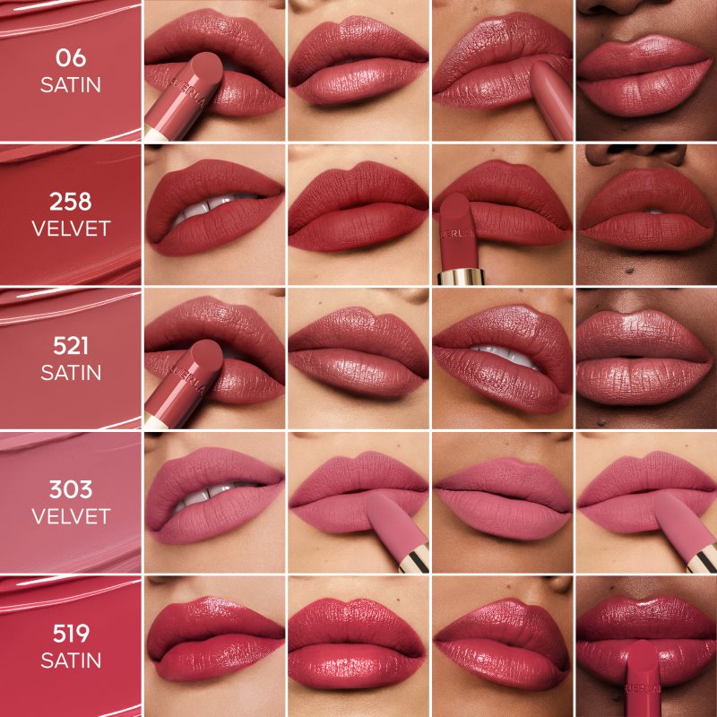 GUERLAIN Blooming Denim Rouge G luxusní rtěnka odstín 12 Le Brun Amarante Satin 3.5 g (obrázek 3)