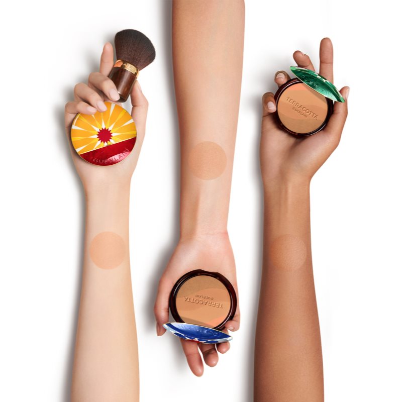 GUERLAIN Terracotta Golden Dunes bronzující rozjasňující pudr limitovaná edice odstín Light Red Zagora 10 ml (obrázek 4)