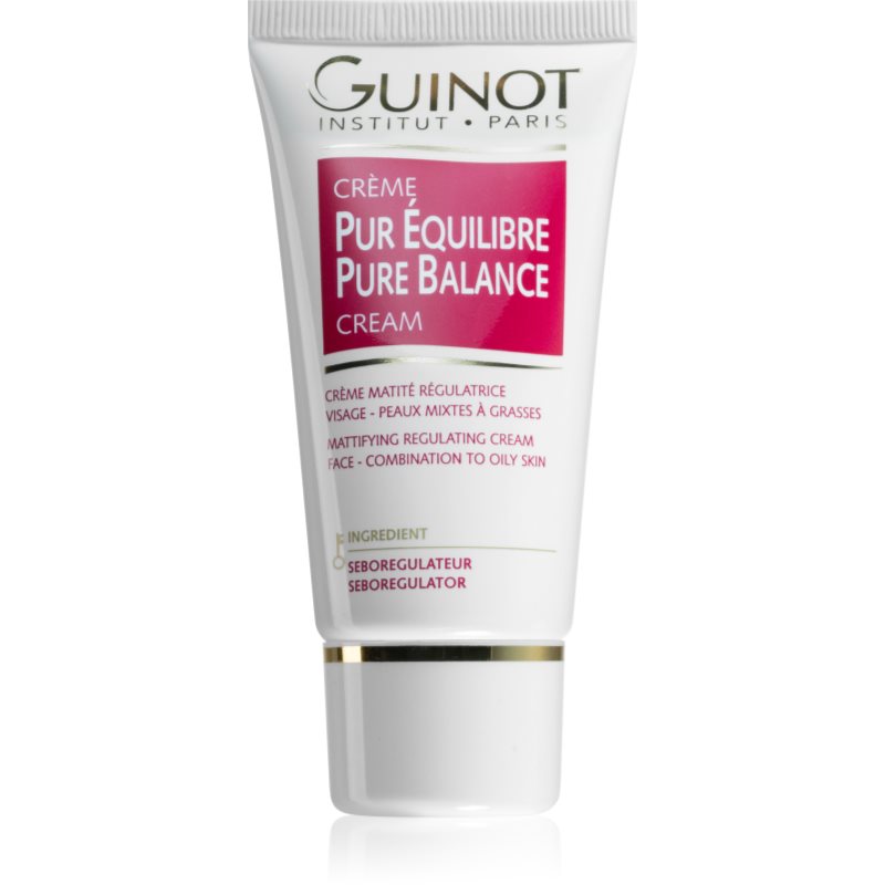 Guinot Pure Balance normalising cream for oily skin to tighten pores and mattify the skin 50 ml