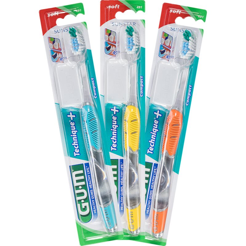 G.U.M Technique+ Compact Zahnbürste mit Kurzkopf weich 1 St.