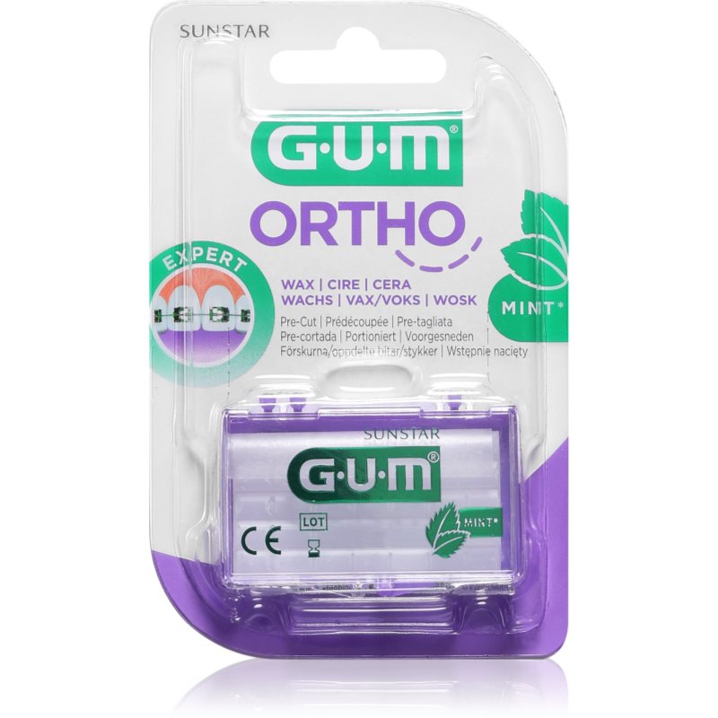 G.U.M Ortho Mint vosk pro ortodontické aparáty 5 ks