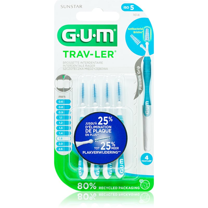 G.U.M G.U.M Trav-Ler Interdental μεσοδόντια βουρτσάκια 1,6 mm 4 τμχ