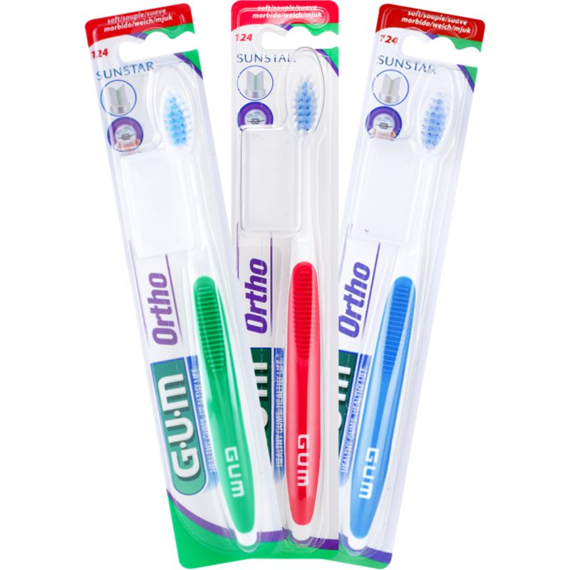 G.U.M Ortho 124 Zahnbürste für die Benutzer fester Klammern weich 1 St.