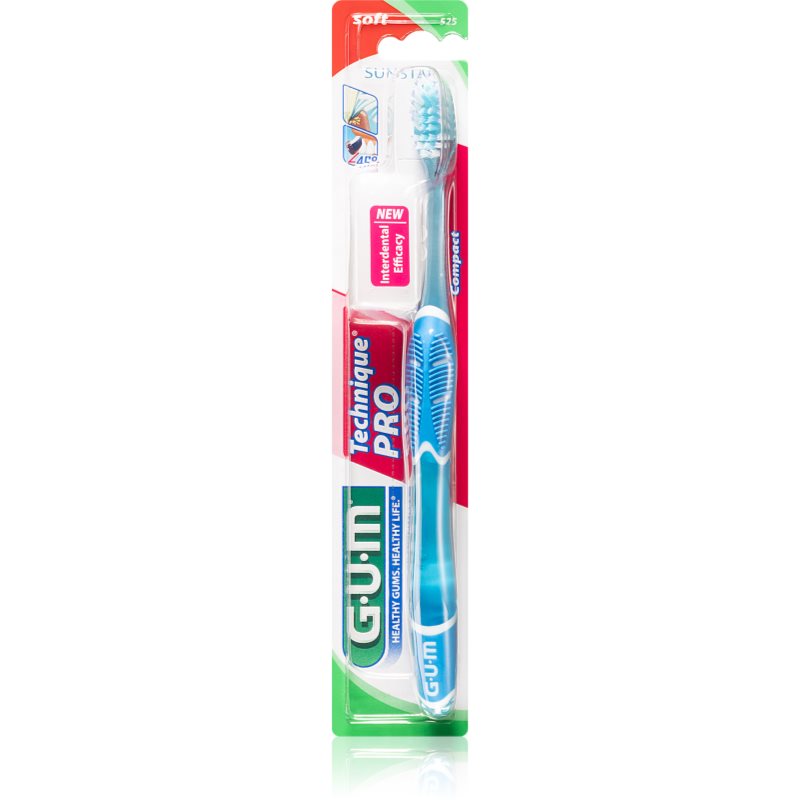 

G.U.M Technique PRO Compact Soft зубна щітка з футляром для подорожей м'яка