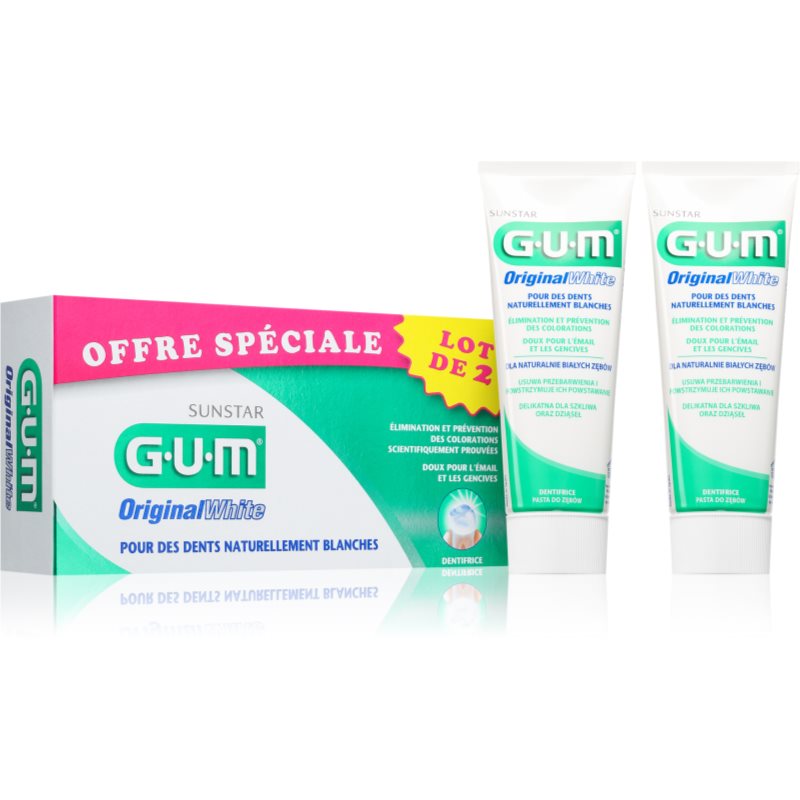 G.U.M Original White Toothpaste zubní pasta 75 ml 2 ks