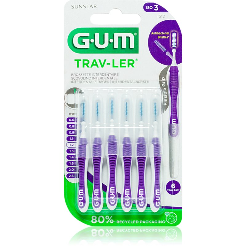 G.U.M G.U.M Trav-Ler Interdental μεσοδόντια βουρτσάκια 1,2 mm 6 τμχ