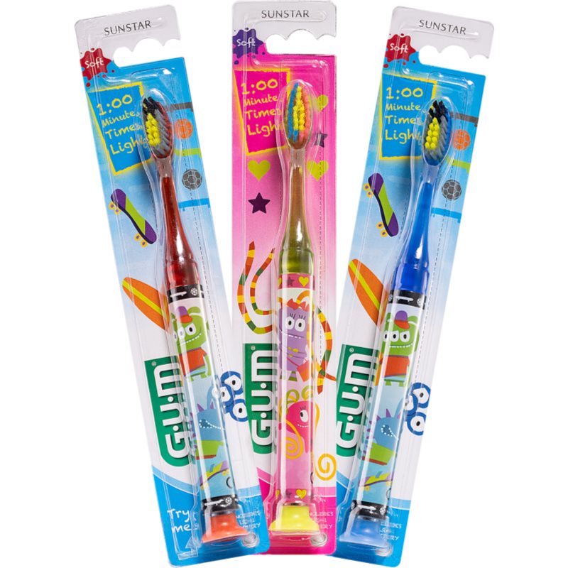 G.U.M Kids Toothbrush Kids' Toothbrush With A Suction Cup 1 Pc