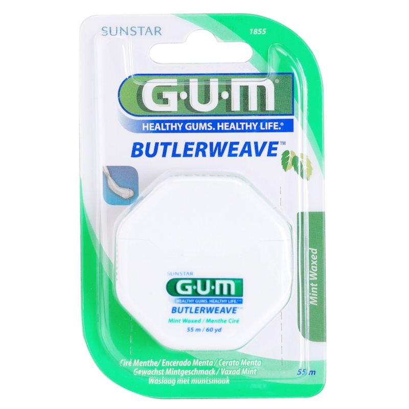 G.U.M Butlerweave зубна нитка з м'ятним присмаком 55 м