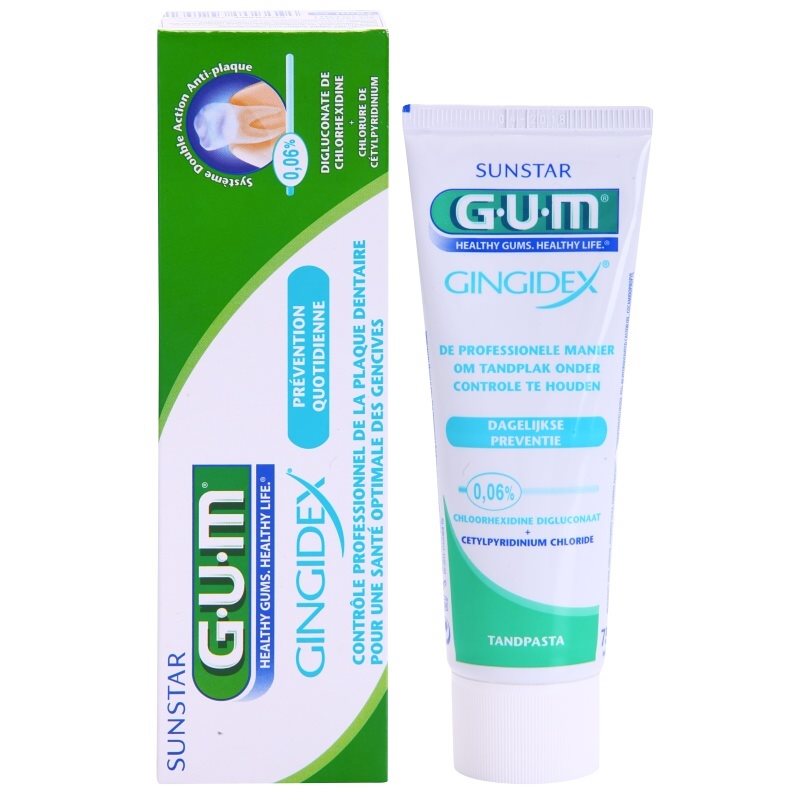 G.U.M Gingidex 0,06% паста проти зубного нальоту для здорових ясен 75 мл