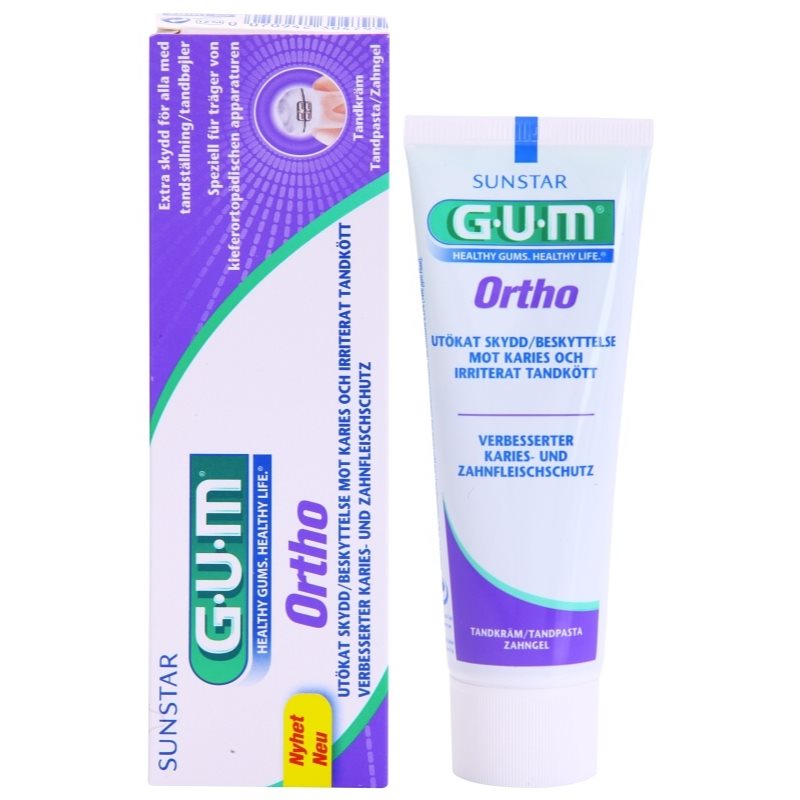 G.U.M Ortho зубна паста для користувачів брекет-систем 75 мл