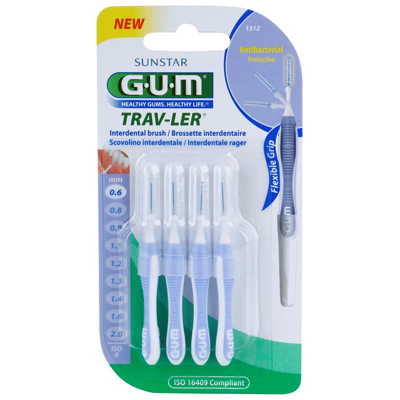 G.U.M Trav-Ler Interdental Brushes 0,6 Mm 4 Pc