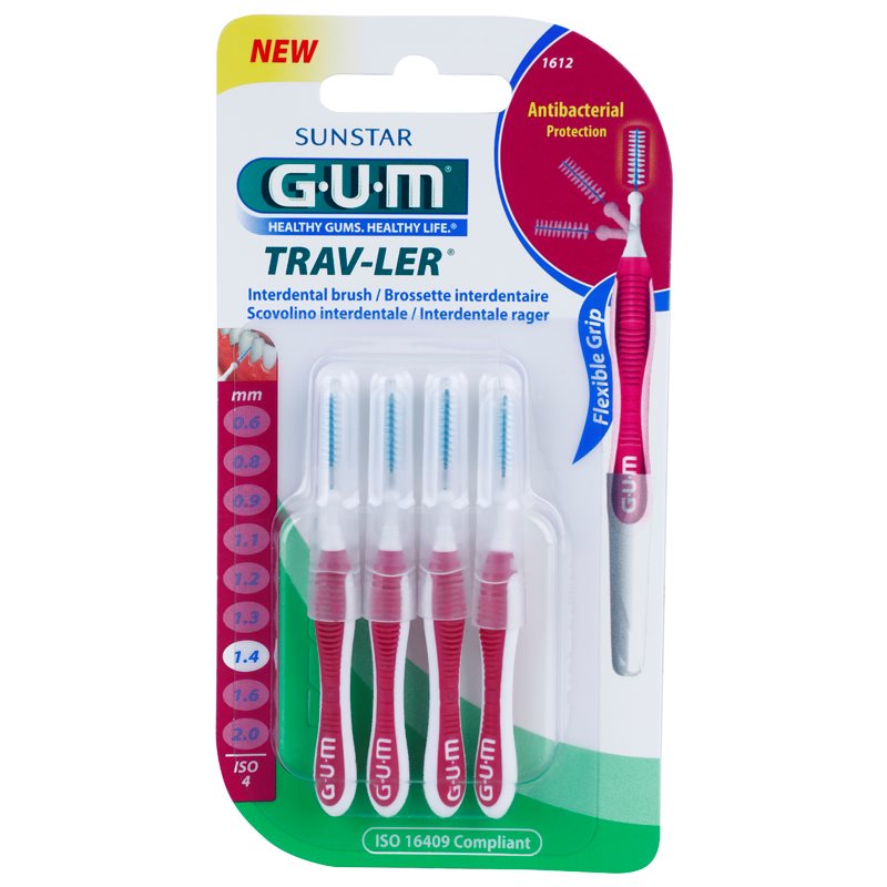 G.U.M Trav-Ler Interdental Brushes 1,4 Mm 4 Pc
