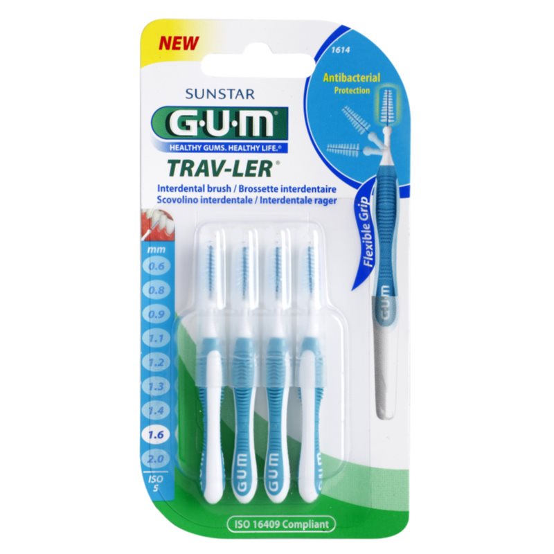 G.U.M Trav-Ler Interdental Brushes 1,6 Mm 4 Pc