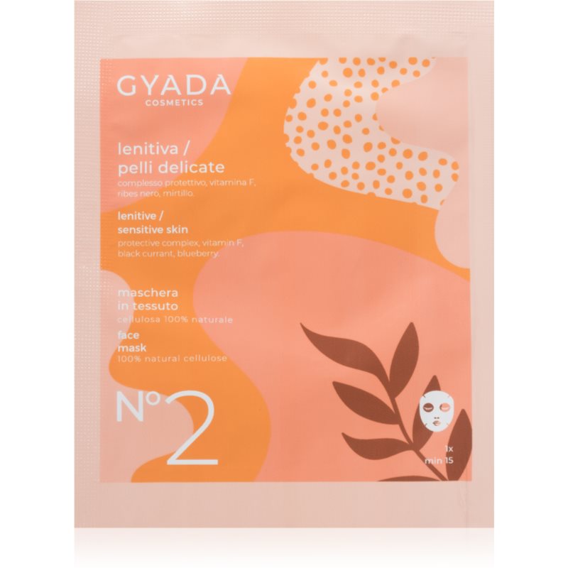 Gyada Cosmetics Soothing upokojujúca plátienková maska pre citlivú pleť 15 ml