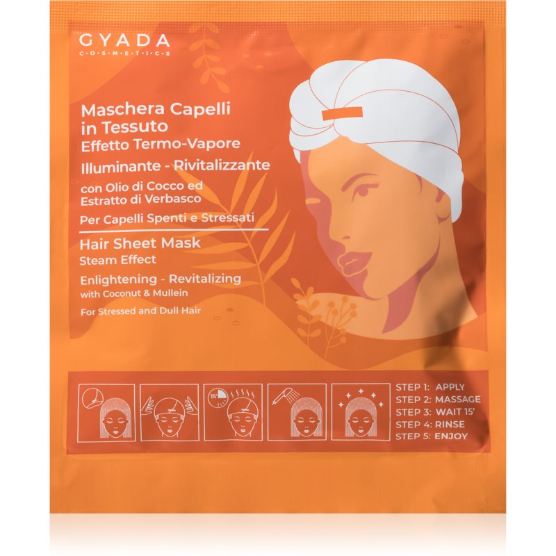 Gyada Cosmetics Revitalizzante відновлююча маска для волосся з ефектом зігірвання 60 мл